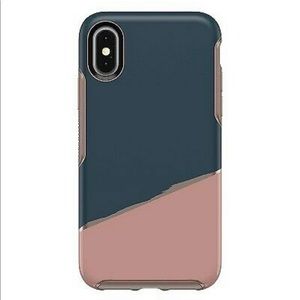 iPhone X/XS Otterbox Symmetry Pink & Blue Case